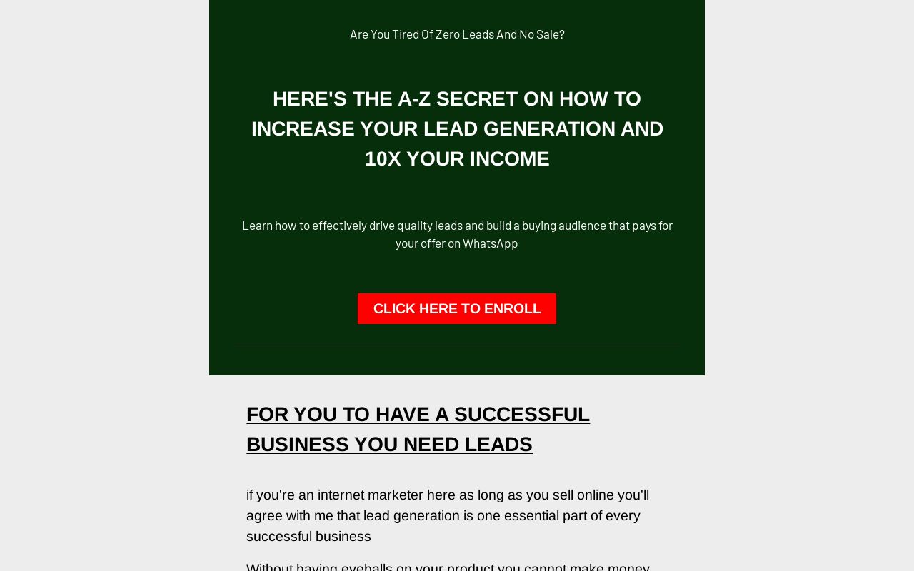 Lead generation mastery (copy)